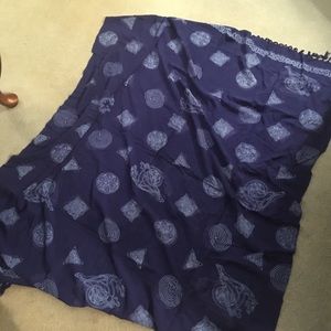 Blue tribal tapestry